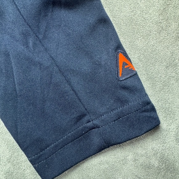 Antigua Chicago Bears Mens Small Quarter Zip Pullover Navy Blue Orange NFL - Picture 4 of 11